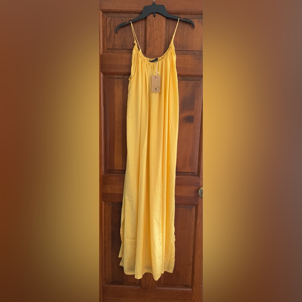 Knot Sisters Yellow Maxi Dress